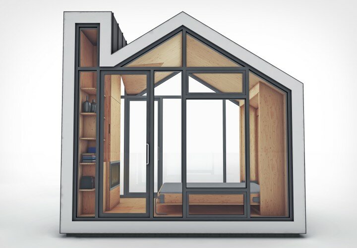 Bunkie Premier Deluxe with built-in furnishings 2 - small prefab home - micro home - studio home