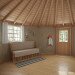 Freedom Yurt Cabin a small prefab home with beautiful wood rafters - Micro Home