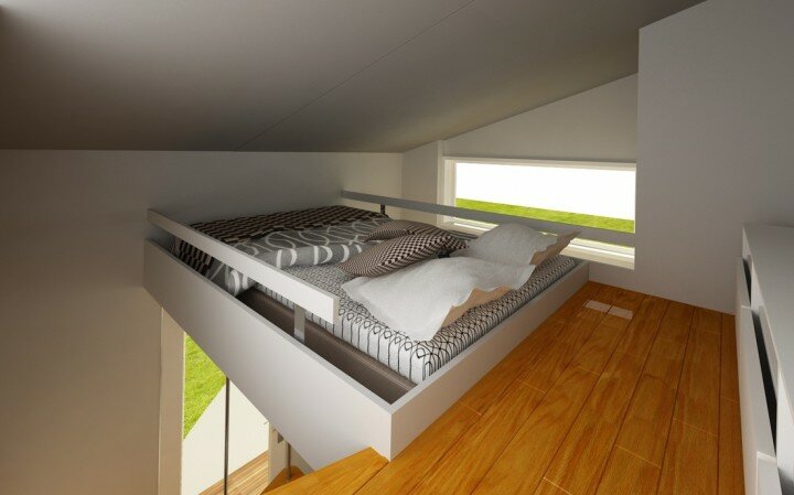 NOMAD LIVE Micro Home with sleeping loft for two - Small prefab home